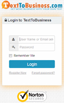 Login To TextToBusiness.com Mobile App